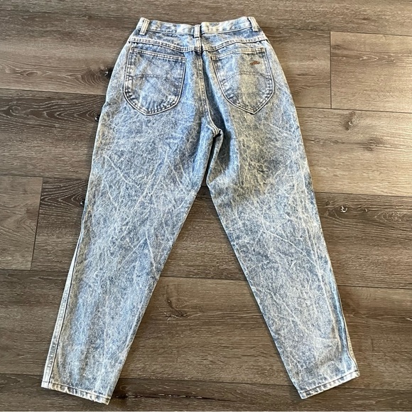 Chic Vintage Super High‎ Rise Acid Wash Mom Jean Balloon Leg Denim Size 8 Petite - Picture 3 of 11